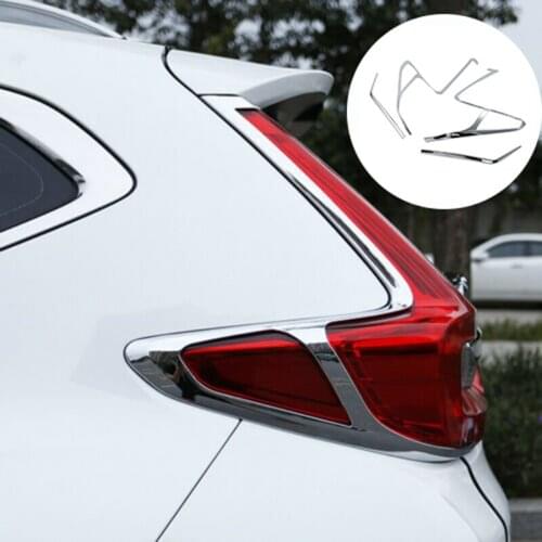 4PCS Car Tail Lights Covers Trim Modification Special Rear Lamp Cover Decoration for Honda CRV 2017