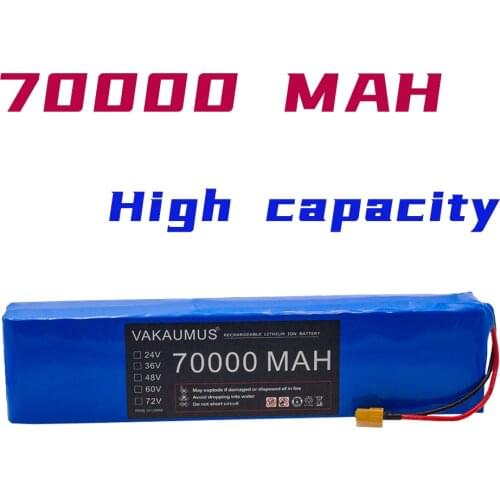 36V 70AH 10S3P 500W 750W 42V 18650 Battery Pack For Xiaomi M365 Pro Electric Bicycle Scooter Battery With Built-In BMS+2ACharger