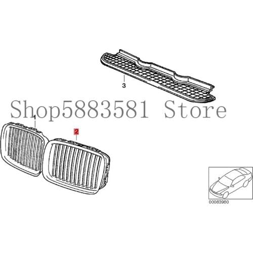 CAR middle grille bm wE36 320I M50 E36 320I M52 E36 316I M40 front bumper center grille front bumper air outlet