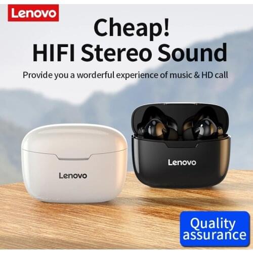 Lenovo Wireless Earphone XT90 TWS Bluetooth 5.0 Sports Headphone Touch Button IPX5 Waterproof Earplugs with 300mAh Charging Box