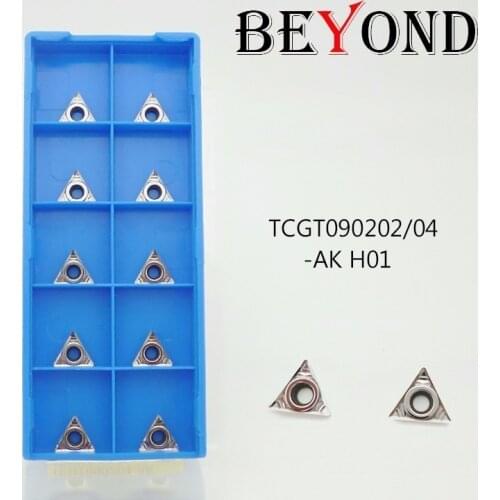 BEYOND TCGT 090202 090204 TCGT090202-AK TCGT090204-AK H01 Processing Copper Aluminium Carbide Inserts Lathe Tools Turning Tool