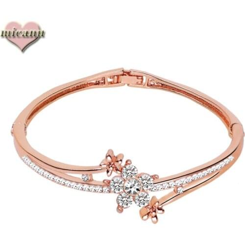 Bracelet Crystal Designer Luxury Rose Gold Bisuteria Women Accesories Pulsera Esale Gifts Ofertas Relampago Wholesale Charms202