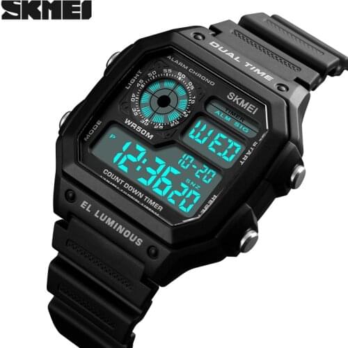 SKMEI Luxury Brand Men Sports Watches Fashion Chrono Countdown Waterproof Digital Watch Casual Military Men Clock Wristwatches