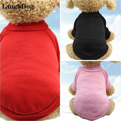 Solid Dog Clothes For Small Dogs Clothing Classic Outfit A Lot Of Soft Plush Pet Clothes For Yorkies Chihuahua French Bulldog