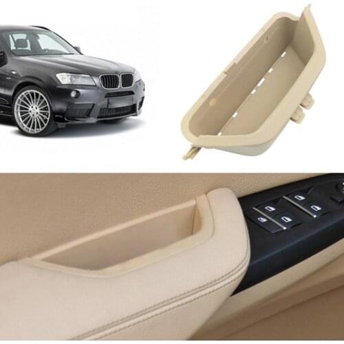 ABS Car Door Organizer Box Left Front Interior Door Handle For BMW X3 F25 F26 X4 2011-2017 Pull Inside Grip Replacement