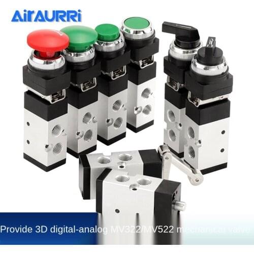 Mv322 mechanical valve two position five way mechanical control directional valve mv522r / PPL / TB / EB interface 1 / 4