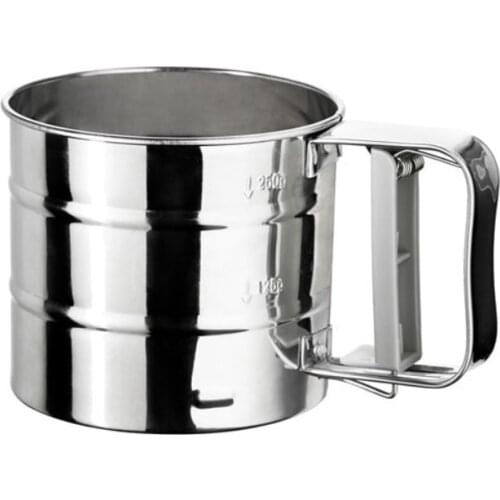 Mechanical Flour Fifter Sieve Cup Powder Kitchen Accessories Cuisine Cake Tools Pastry Tools For Cake Decorating Tools Bakeware