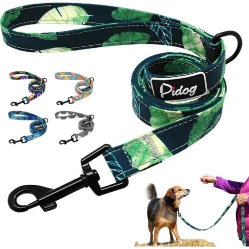 Fashion Nylon Dog Leash Lead Printed Pet Puppy Running Leash Dogs Walking Leashes Rope Belt For Small Medium Dogs Pet Supplies