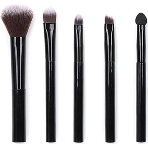 JIELI Makeup Brushes set 5PCS/lot Professional Make up Brush Natural Hair Foundation Powder Brush Lip Brush Eye Shadow Brush