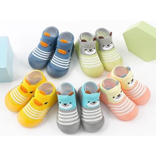 2021 Trendy Newborn Cute Shoes Baby Boy Socks Non Slip Shoes Toddler Girl Casual Shoes Calcetines Zapatos Bebe Recien Nacido