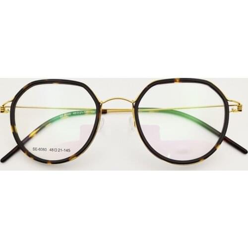 2021 New Brand Retro Round Ultralight Glasses Frames Optical Prescription Acetate Circle Gafas Mens Womens Handmade Eyeglasses