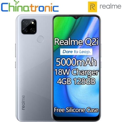 Original realme Q2i 4GB 128G 5G Mobile Phone Dimensity 720 Octa Core 6.5"Inch 5000mAh Battery 13MP Triple Camera Android 10