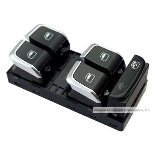 OEM Chrome Master Window Glass Switch Window Regulator Lifter for AUDI A3