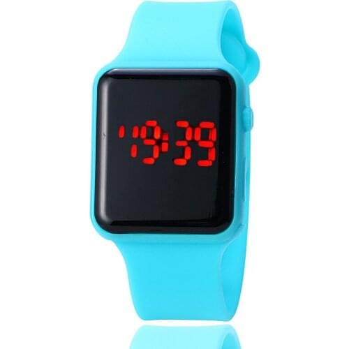 LED Digital Sports Watch Hodinky Men Women New Stylish Square Silicone Strap Electronic Clock Drop Shipping Gift Drop Shipping