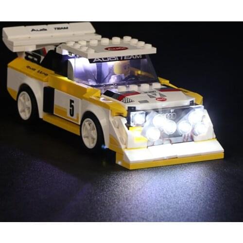 Led Light Kit For 76897 Lighting Set For Speed Champions 1985 Sport quattro S1 Car Building Blocks ( only lights)