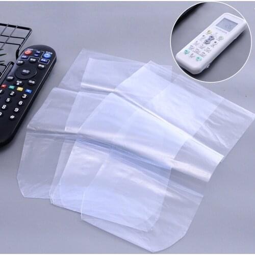 5 Pcs Heat Shrink Film TV Air-Conditioner Video Remote Control Protector Cover Film Waterproof Home Storage Bag