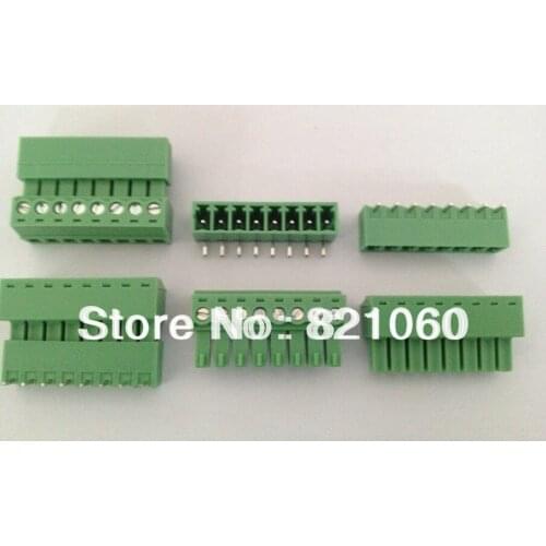 2EDG-3.81-8P + 2EDGV-3.81-8P 2EDG 2EDGV 8Pin bent Pin Plug-in Screw Terminal Block ROHS Splice (10pcs/lot)