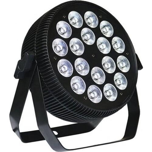 4pcs/ lot Aluminum Alloy LED Flat Par 18x18W RGBWAP Light UV Wireless DMX 512 Stage Lighting For DJ Disco Party Projector Night