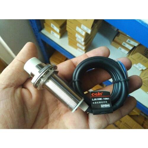 Brand new original authentic C-Lin LJA18M-10N1 DC three-wire NPN normally open inductive proximity switch