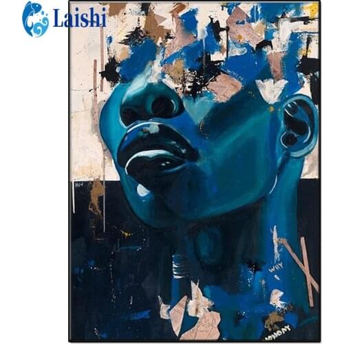 Diamond Painting Abstract graffiti afro queen Hobby Art 5D DIY Full Drill Square Round Mosaic stitch cross Home Decoration