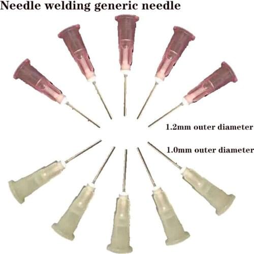 Amao Newest Dispensing Syringe Needle 1.0 MM 1.2 MM For Solder Paste Flux Welding Mobile Repair Tools 10 Pieces/Batch