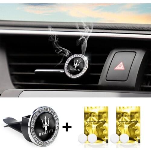 1Set Car Vent Perfume Aroma Diffuser Aromatherapy Clip For Maserati Ghibli GranTurismo Quattroporte Levante GranCabrio Coupe MC2