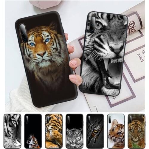 Animal Tiger Black Silicone Mobile Phone Cover For Redmi S2 4X 5 Plus 5A 6 6A 7 7A 8 8A 9 9A Case