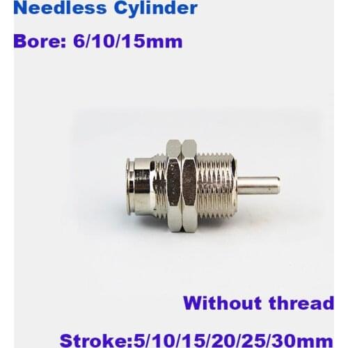 Pin cylinder CJPB no thread smc type spring return type bore 6mm/10mm/15mm stroke 5/10/15/20/25/30mm single acting air cylinder