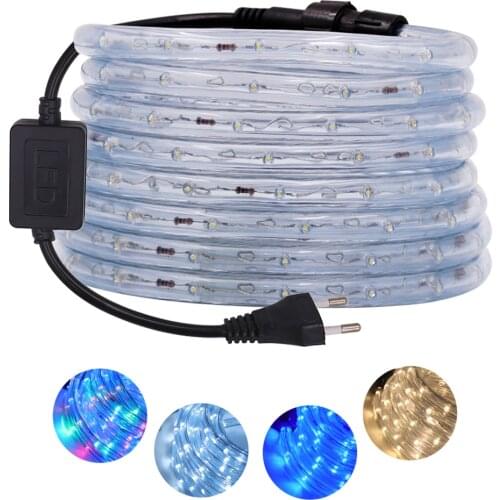 Colorful Neon Light Flexible Led Strip 220V 36Leds/m Waterproof Round Neon Tube Lamp White/Warm White/RGB Neon Sign Lights