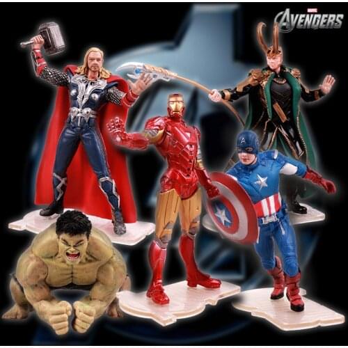 Marvel Avengers 3 Infinity War Movie Anime Super Heros Spiderman Captain America Iron Man Hulk Thor Superhero Action Figure Toys