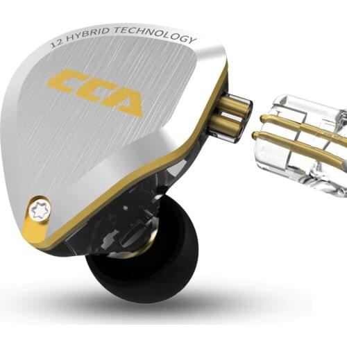 CCA C12 5BA+1DD Hybrid In Ear Headphone 12 Drivers Unit HIFI DJ Monitor Earphone Earbuds KZ ZSX AS10 ZST CCA C10 C16
