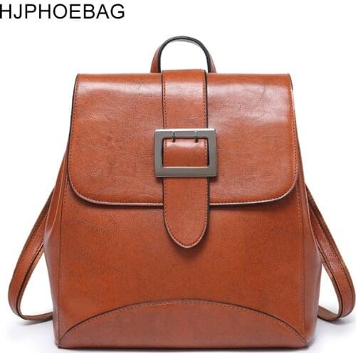 HJPHOEBAG Women's Leather Backpacks