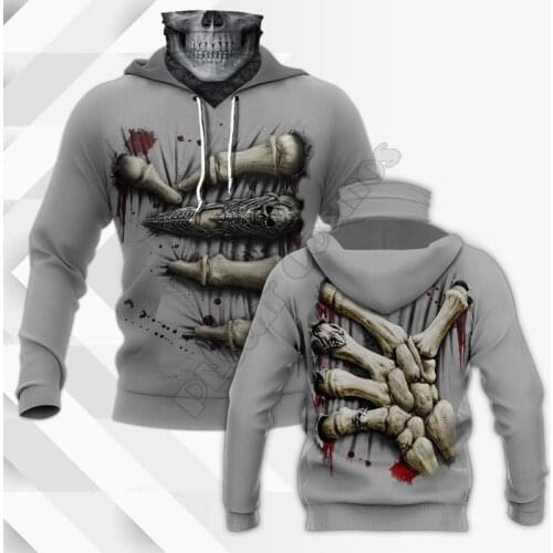 Skull 3D Printed Hoodies Harajuku Fashion Sweatshirt Women Men Casual Pullover Hoodie Mask Warm Drop Shipping 01