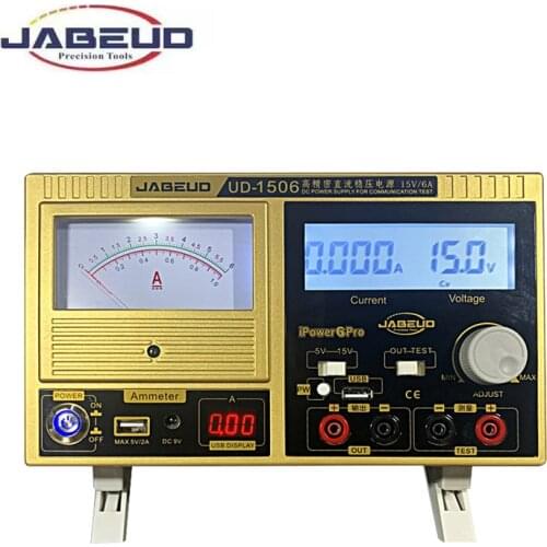 JABE UD-1506 220V 6A Adjustable High Precision DC Power Supply For Linear Notebook Mobile Phone Laptop Repair Tool
