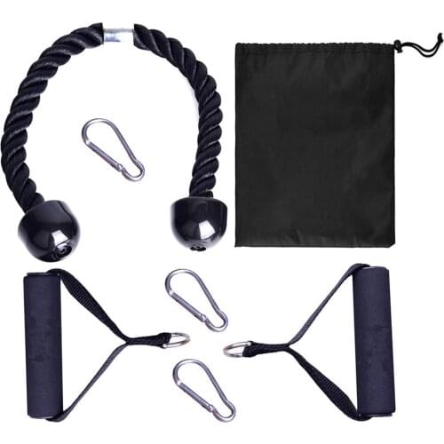 Arm Strength Rope Set Fitness Biceps Pull Rope Set Reliable Resistance Band Kit Bodybuilding Muscle Training Fitness Equipment