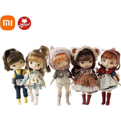Xiaomi Monst Savage Baby Rubber Dolls Height 20 Centimeters Cabinet Delicate Childlike Innocence Lovely Toys 3 styles Monst Doll