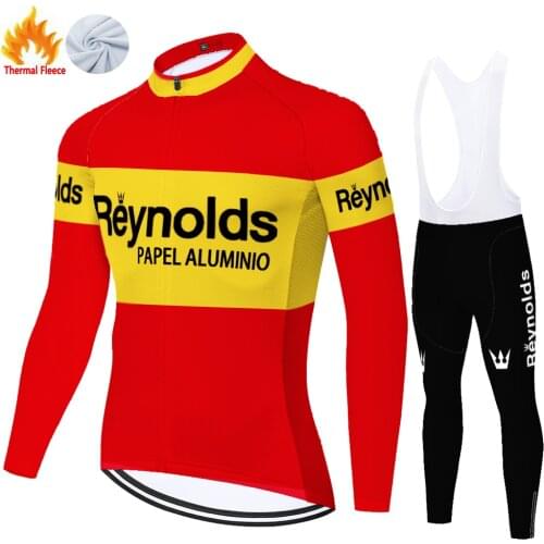 Reynolds ciclismo roupa proteam Winter Thermal Fleece roupas ciclismo masculino 20D gel tenue velo homme