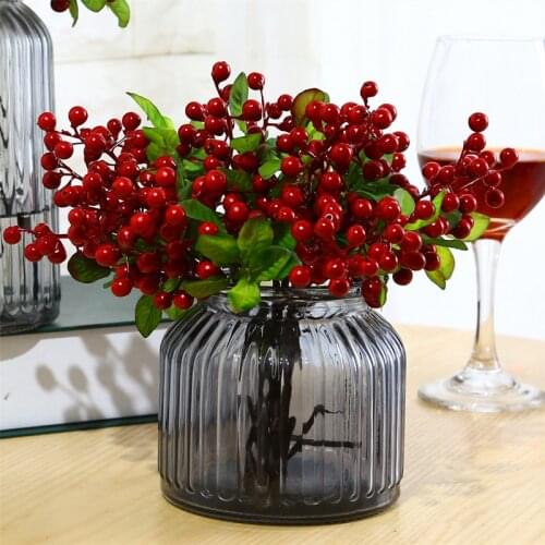 Pack Of 10 Lucky Fruit Artificial Flowers Home Decor Dried Flower Wedding Decor
