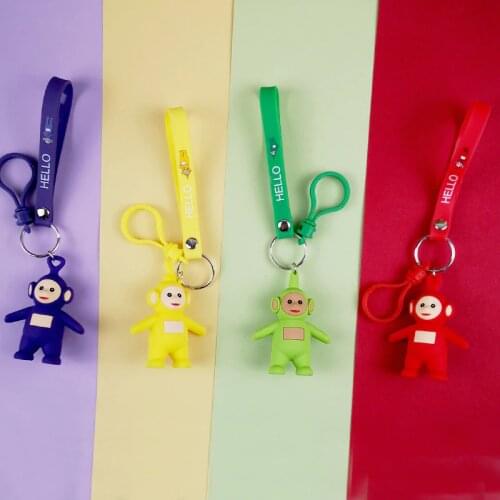 Original cartoon Girls Or Women Keychain teletubbies Key Chain For Children Christmas Gift keychain action figure hot cartoon