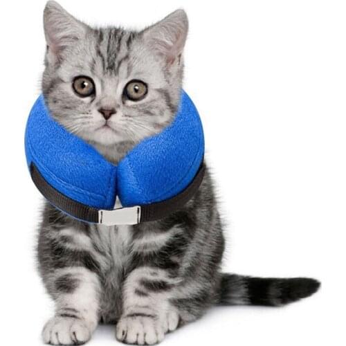 Dog Pet Collar Inflatable Anti-bite Injury Recovery Neck Protective Surgery Cone LBShipping