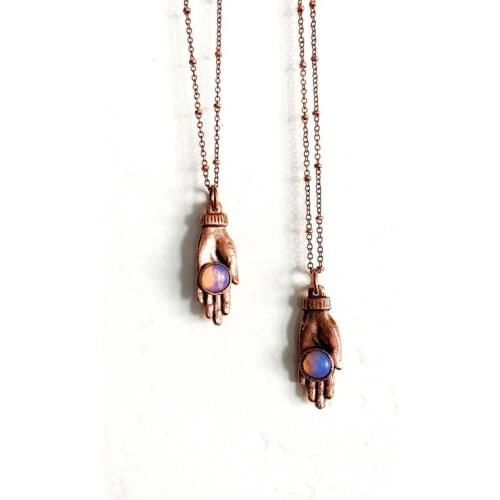 Opalite Fortune Tellers Necklace Wicca, Witch, Pagan, Gypsy, Magic, Fortune Teller Necklace