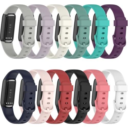 Silicone Smartband Sport Wrist Watchband Replacement Part For Fitbit Luxe Smart Band Strap Watch Wristband Bracelet Accessories