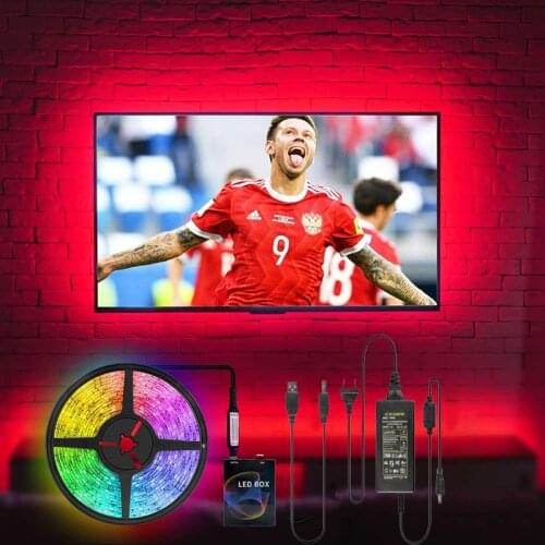 Led Strip RGB DC5V Magic Lights with the Computer Screen Changes Synchronously Decoration For Interior Room Ambibox TV Backlight