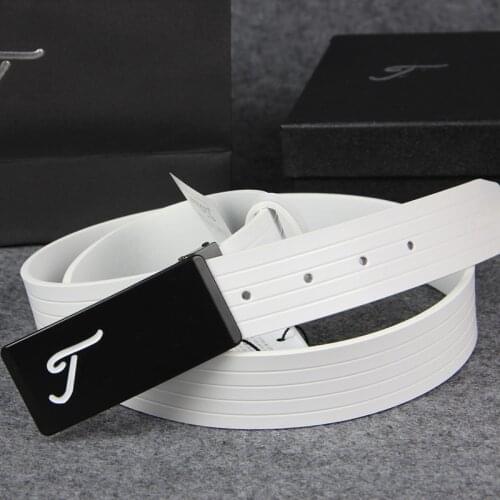 Golf Sports Outdoor Leisure Business Leather Top Layer Cowhide Belt High-Quality Wear-Resistant Belt Men and Women Can Be Cut