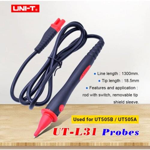 Remote Test Lead UNI-T UT-L31 Rod with switch Insulation Test leads;remote controlled probe Test Pen; Applies To UT505A UT505B