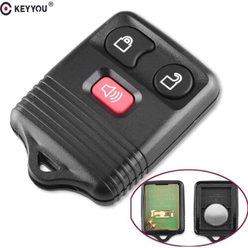 KEYYOU Replacement Car Key 315/433MHZ 3 Buttons Fit For Ford Keyless Entry Remote Control Car Key Fob Clicker Transmitter