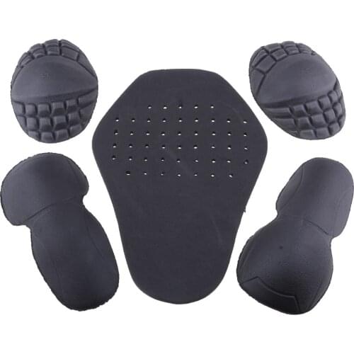 5pcs Motorcycle Riding Shoulder Elbow Back Protection Pad Racing Armour Safe