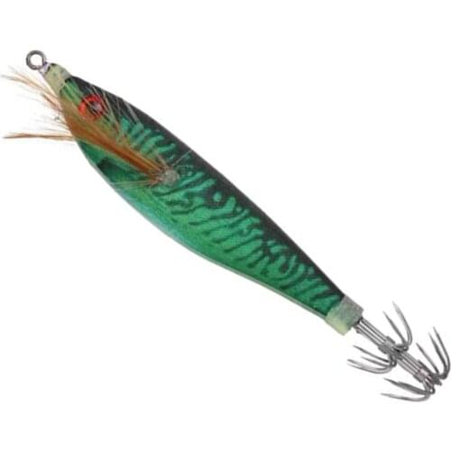 1Pcs Squid Jig Fishing 8.5cm 10g Wood Shrimp Lure Squid Cuttlefish Jig Lure Luminous Bait Fishing Lure Accessories