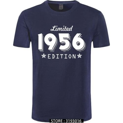 1956 Limited Edition Gold Design Mens Black T-SHIRT Cool Casual pride t shirt men Unisex New Fashion tshirt Loose Size