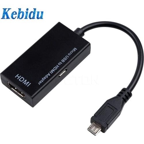 Kebidu Micro USB To HDMI-compatible 1080P HD Adapter Cable for Micro USB Device HDTV Adapters For Samsung Galaxy HUAWEI